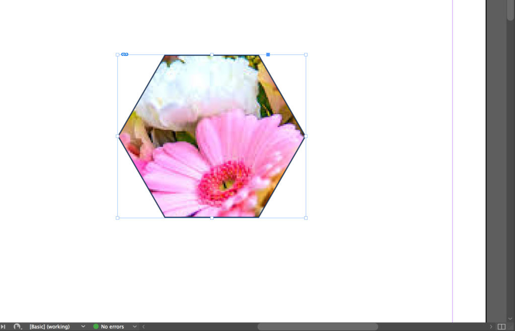 Results of clipping mask in InDesign