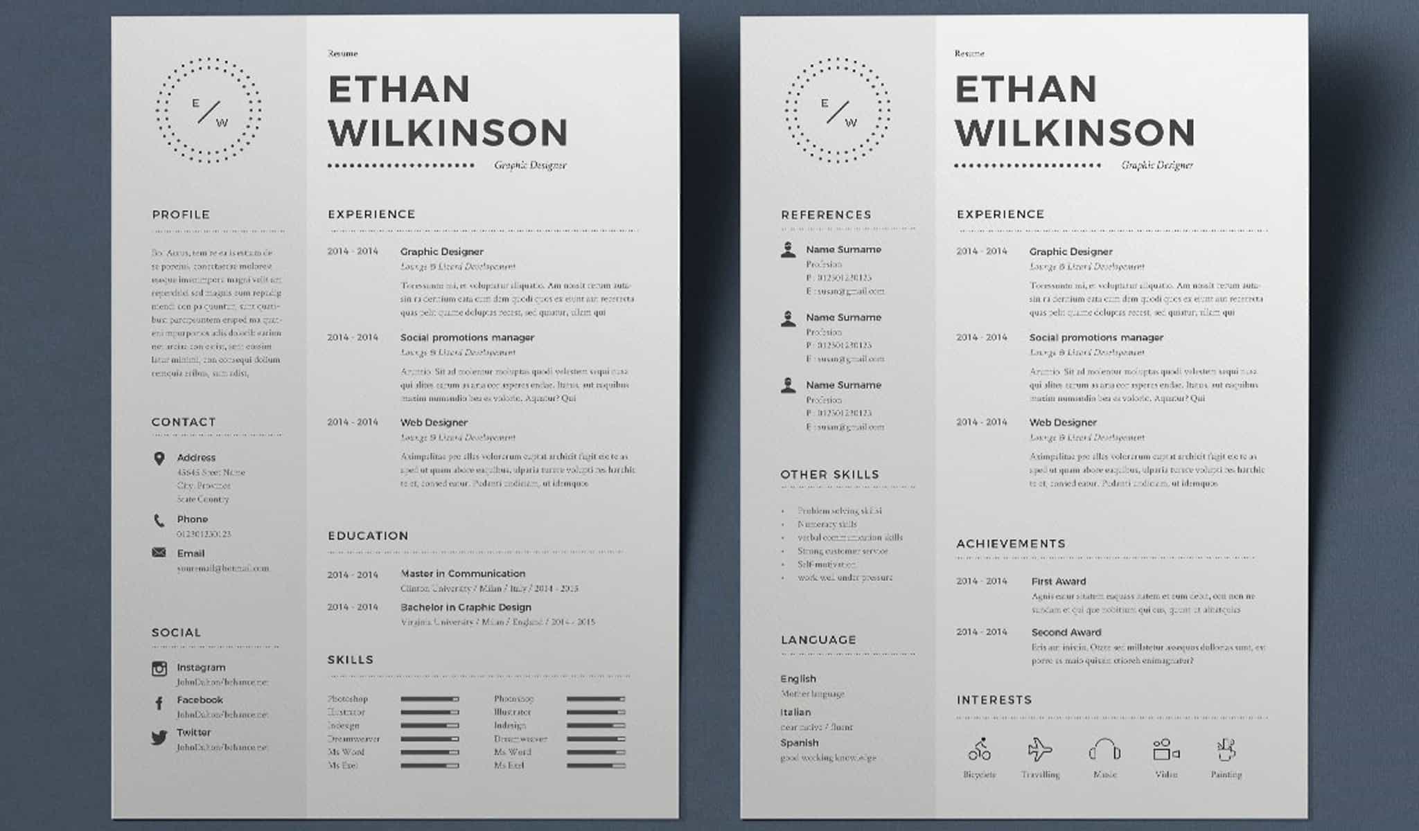The 100 InDesign Resume Templates You Need in 2024 | Redokun Blog