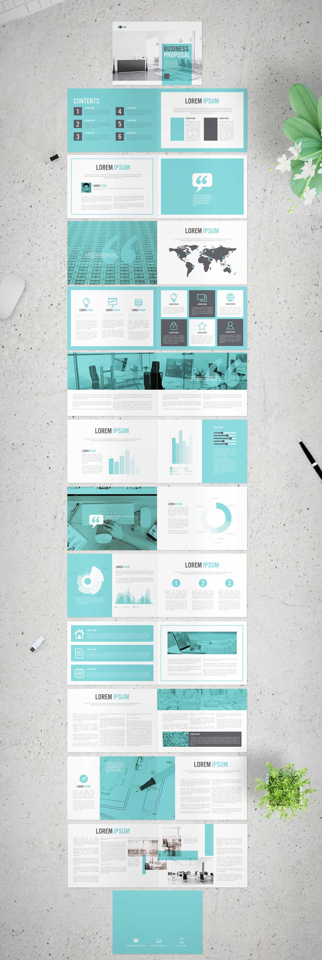 annual report template preview