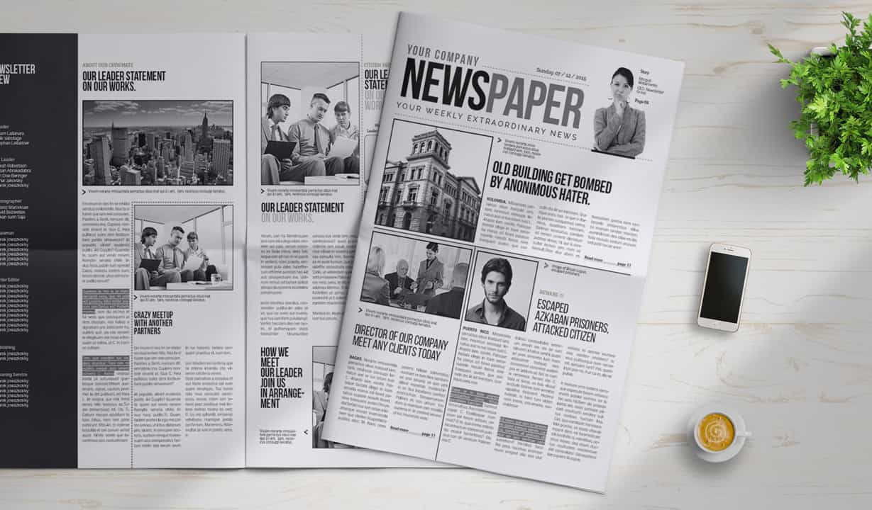 30 Sleek Newspaper Templates (2024) | Redokun Blog