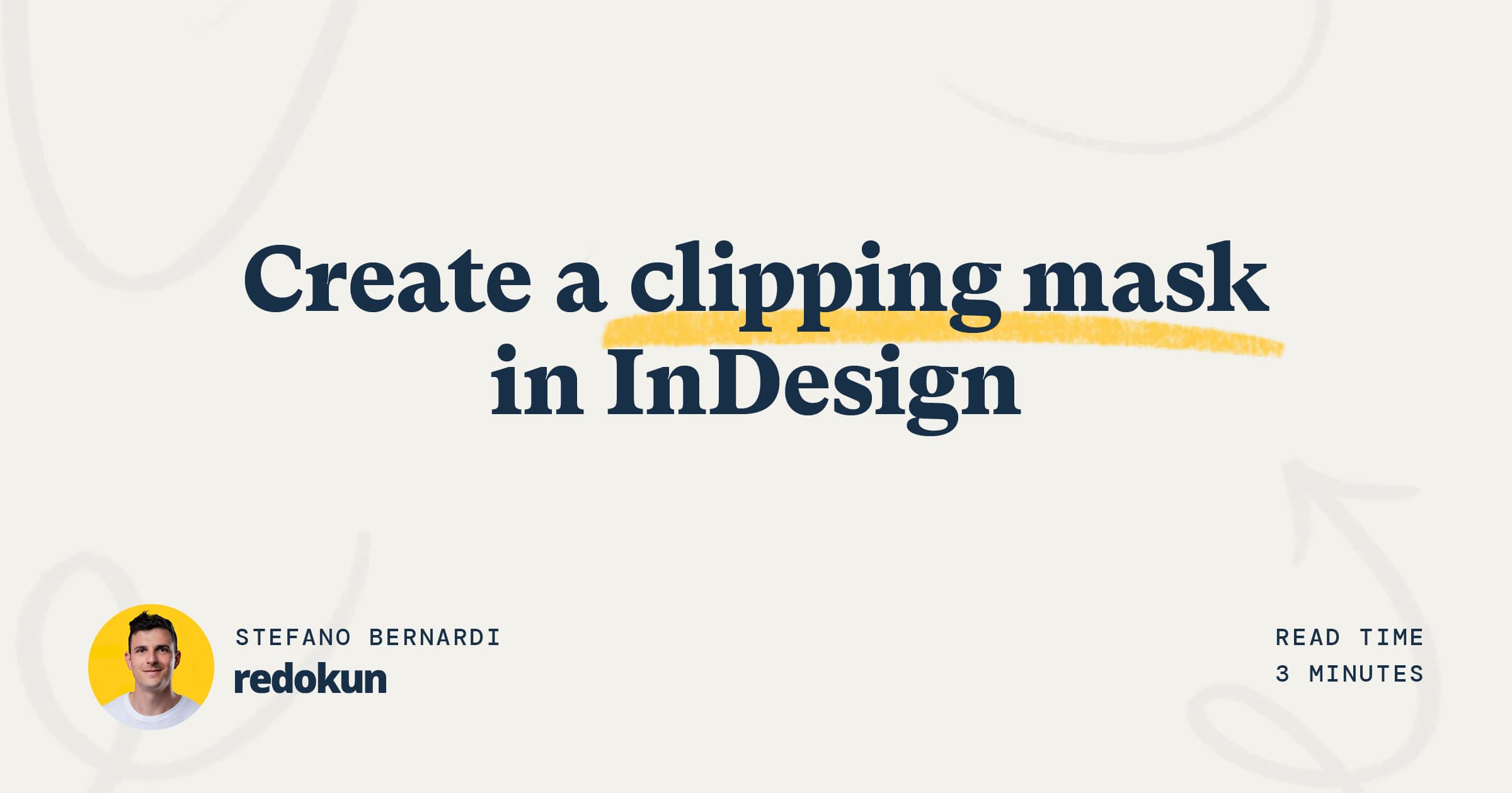 Clipping mask InDesign how to guide
